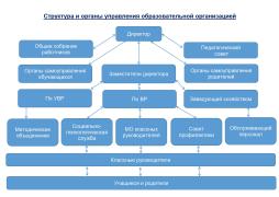 Структура управления образовательным учреждением